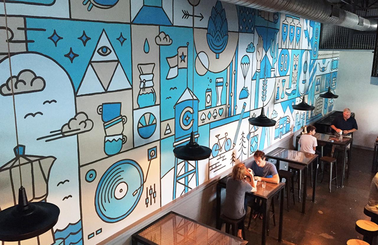 Cuvée Cafe Mural — Homestead Creative Studio