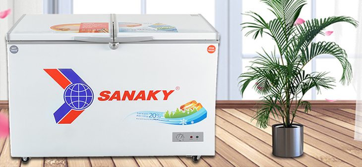 Tủ đông Sanaky 260 lít VH-3699W1 có kích thước nhỏ gọn.