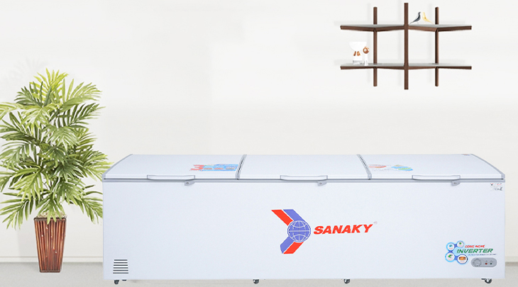 Tủ đông Sanaky Inverter 1143.5 lít VH-1399HY3 có dung tích 1143.5 lít.