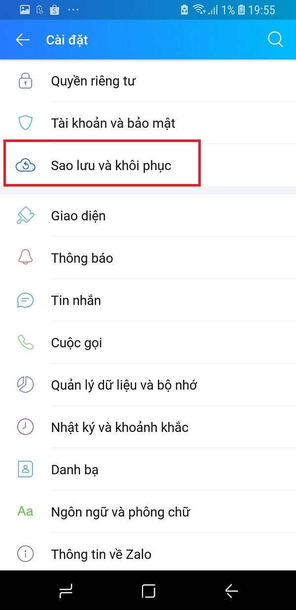 dong bo tin nhan zalo tren 2 dien thoai 6 Hướng dẫn đồng bộ tin nhắn zalo trên 2 điện thoại dễ dàng