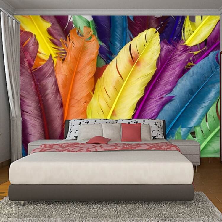 vẽ tranh tường 3D phòng ngủ