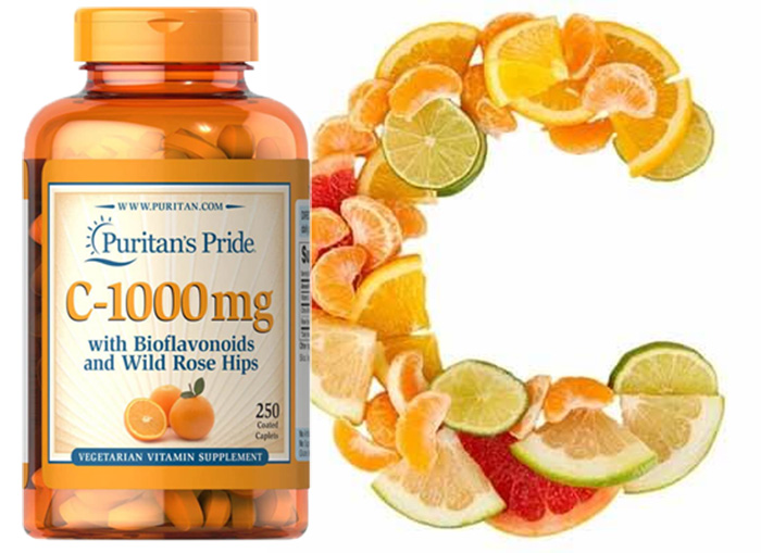 Viên uống bổ sung Vitamin C 1000mg Puritan's Pride hộp 250 viên của Mỹ