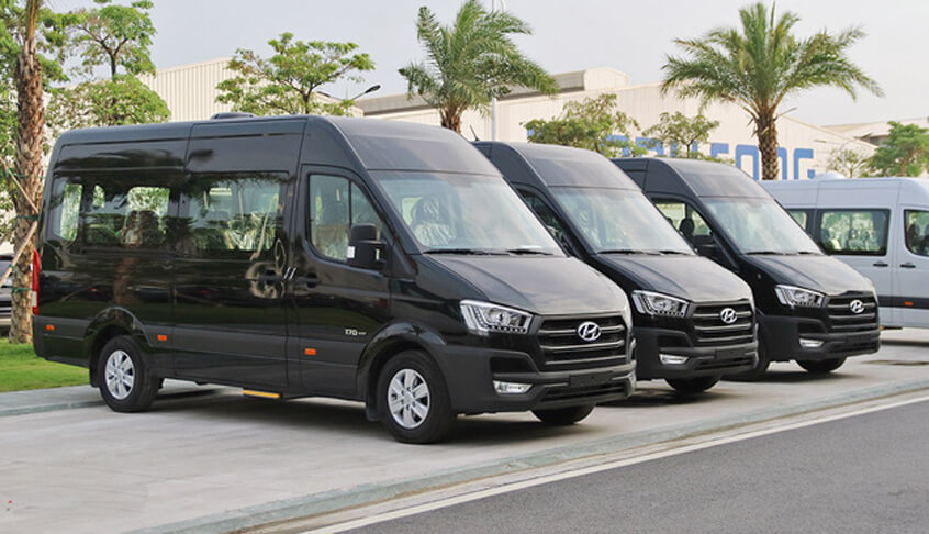 SOVABA chuyên cho thuê xe 16 chỗ tại Quảng Bình Hyundai Solati